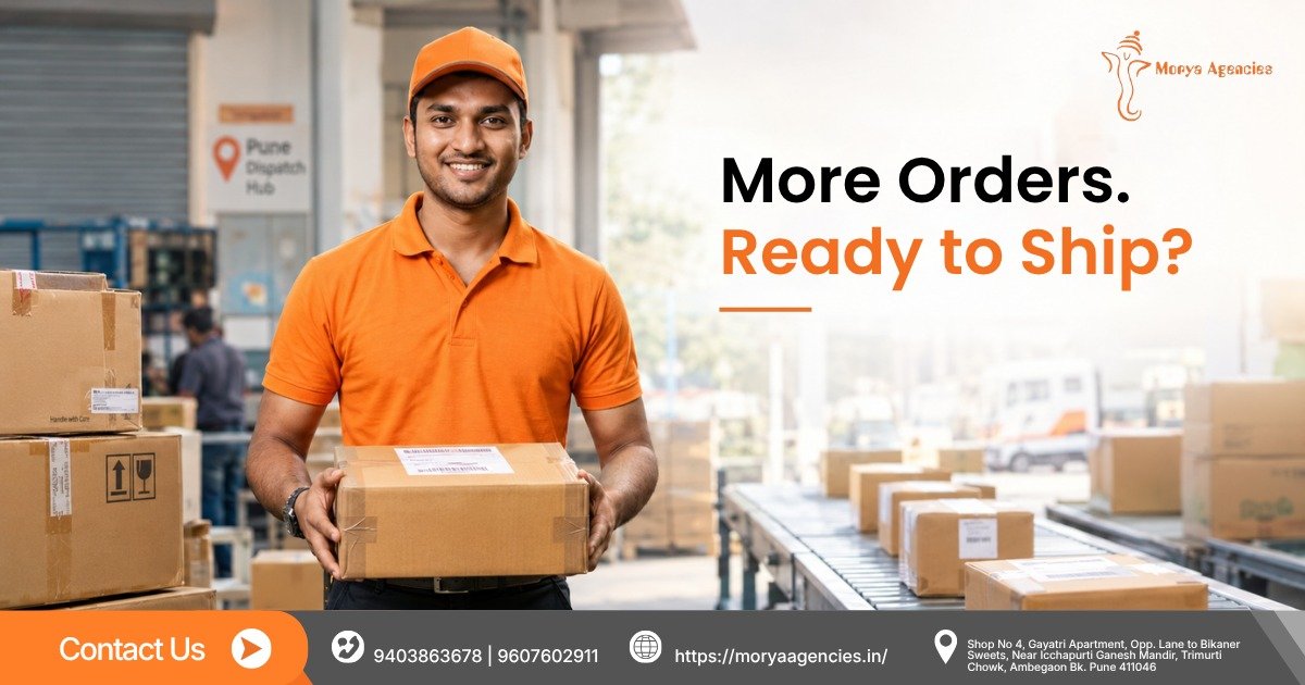 Business parcels ready for local, domestic and international courier shipping